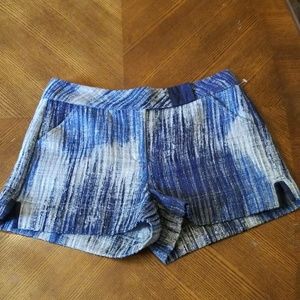 Burning Torch Blue/Gray Knit Shorts, Size S NWOT